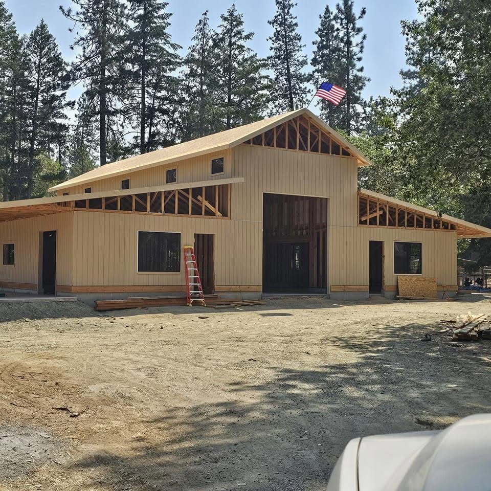 Shop and garage construction project